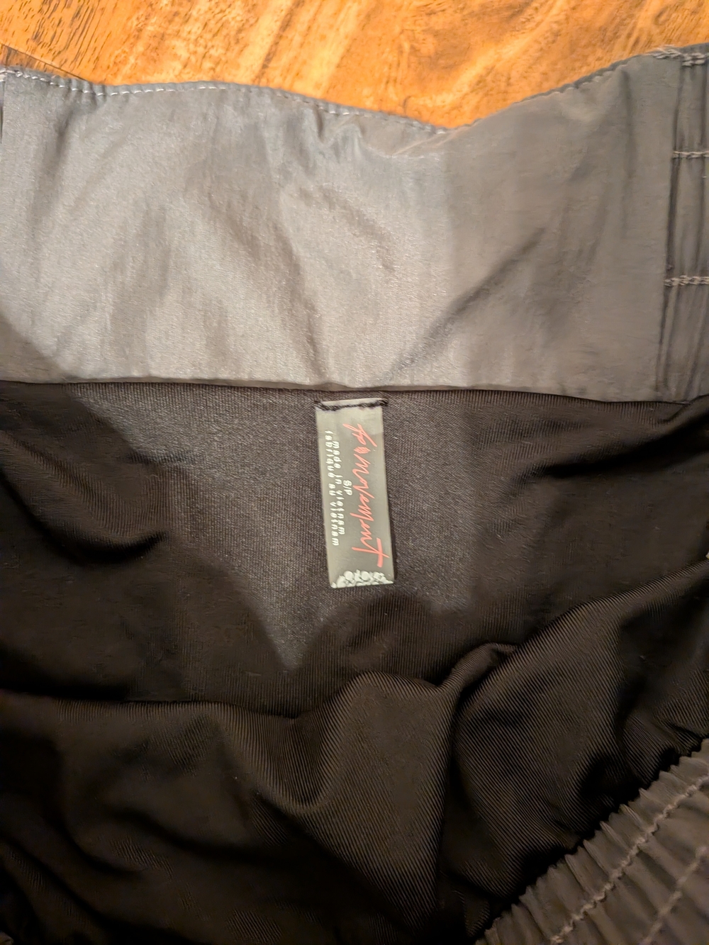 Women’s FP Gray Athletic Running Shorts with White Trim-Trail Angel - Picture 3 of 3